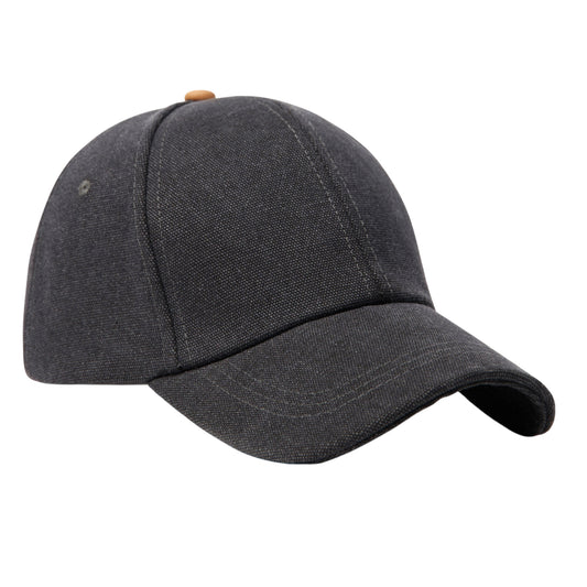 Black - Front - Vinga Canvas Aware Baseball Cap