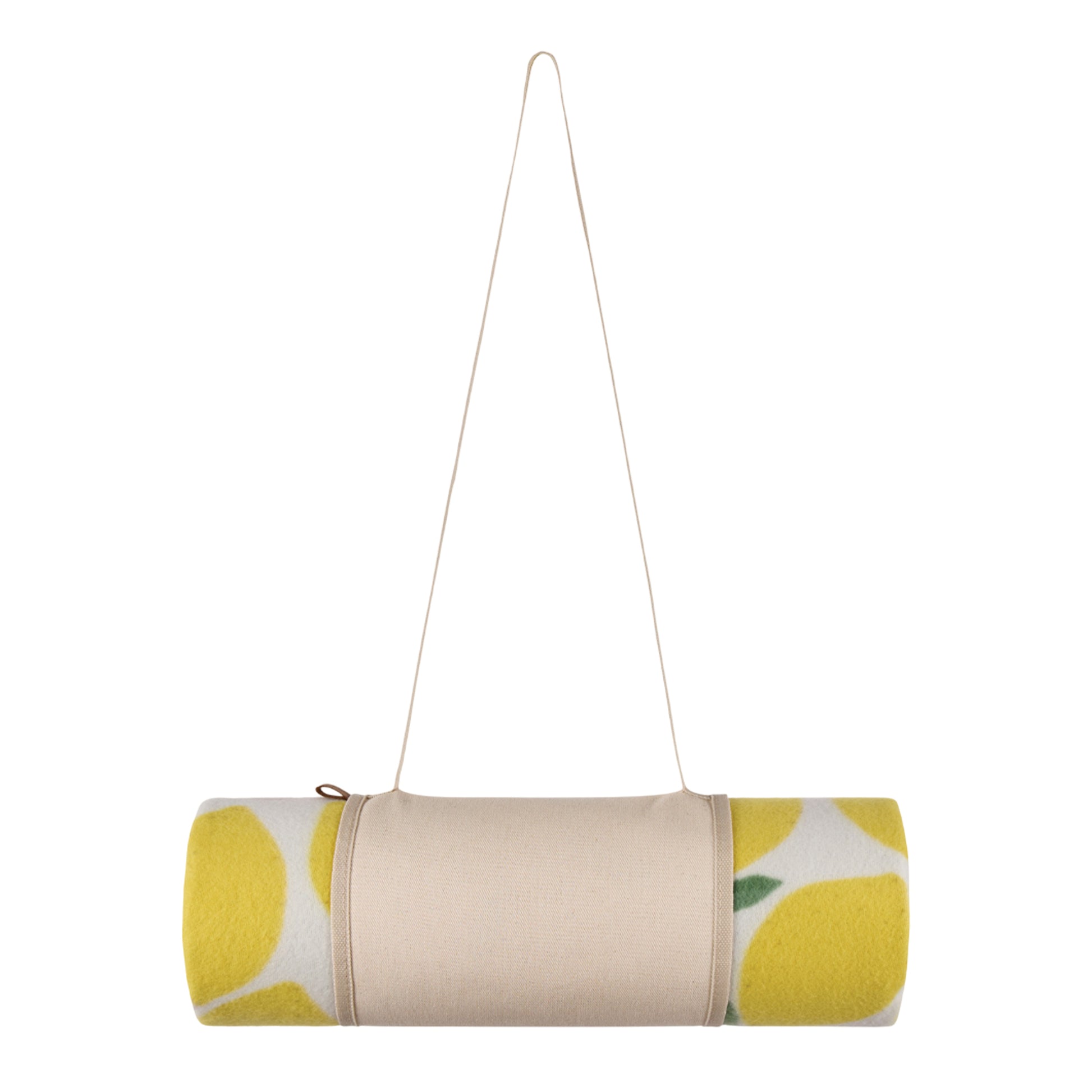 Yellow - Back - Vinga Arwe Lemon Picnic Blanket