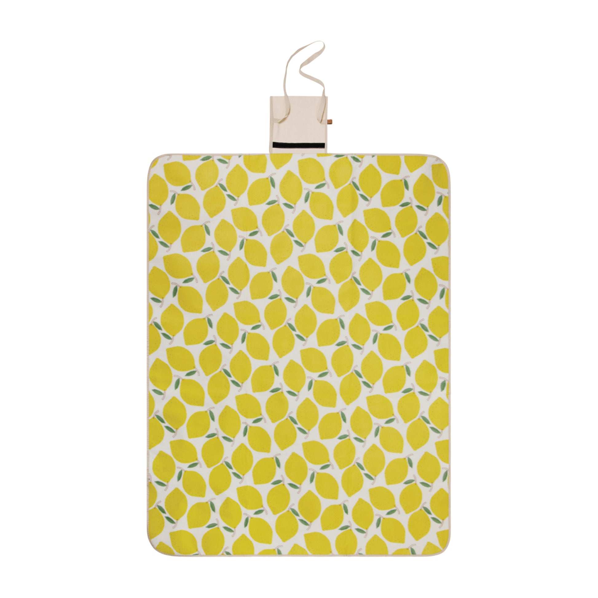 Yellow - Side - Vinga Arwe Lemon Picnic Blanket