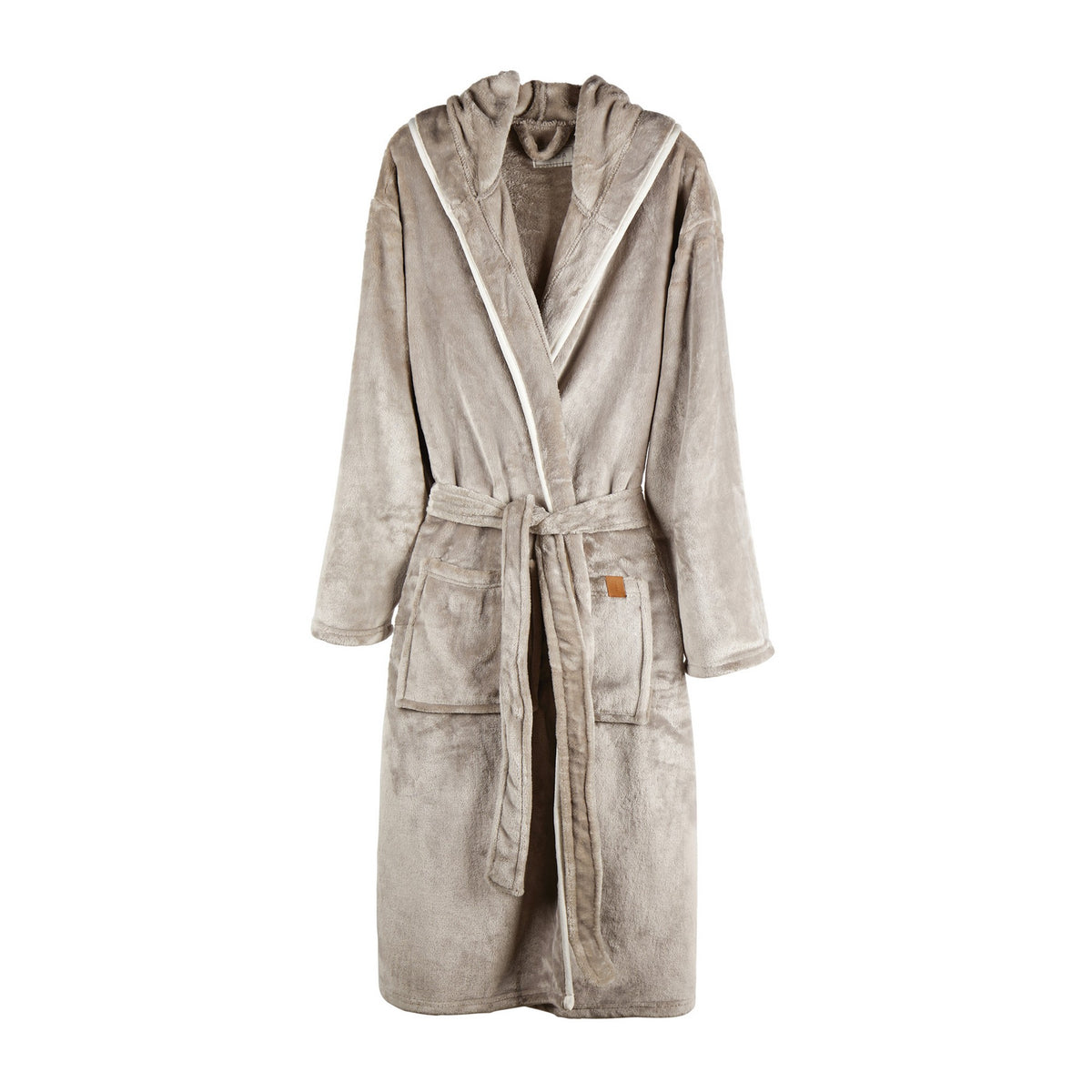 Grey - Front - Vinga Unisex Adult Louis Luxury Plush Dressing Gown