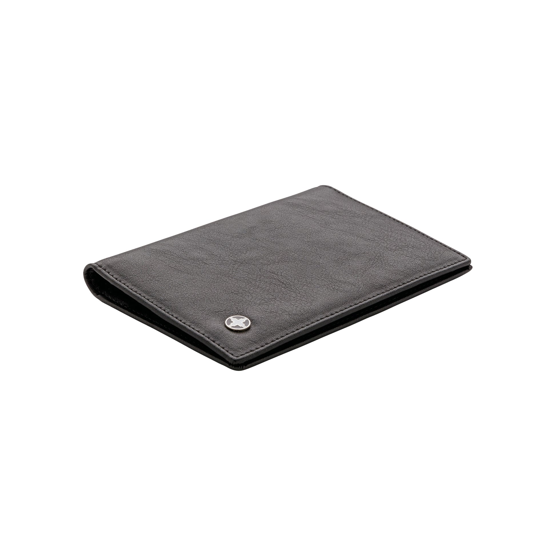 Black - Side - Swiss Peak RFID Passport Cover
