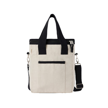Off White - Front - Vinga Volonne Recycled Canvas Aware Cooler Tote Bag