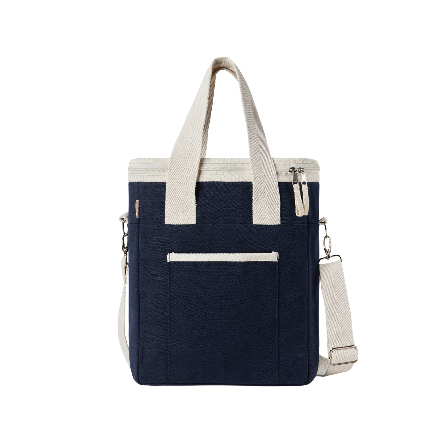 Blue - Front - Vinga Volonne Recycled Canvas Aware Cooler Tote Bag