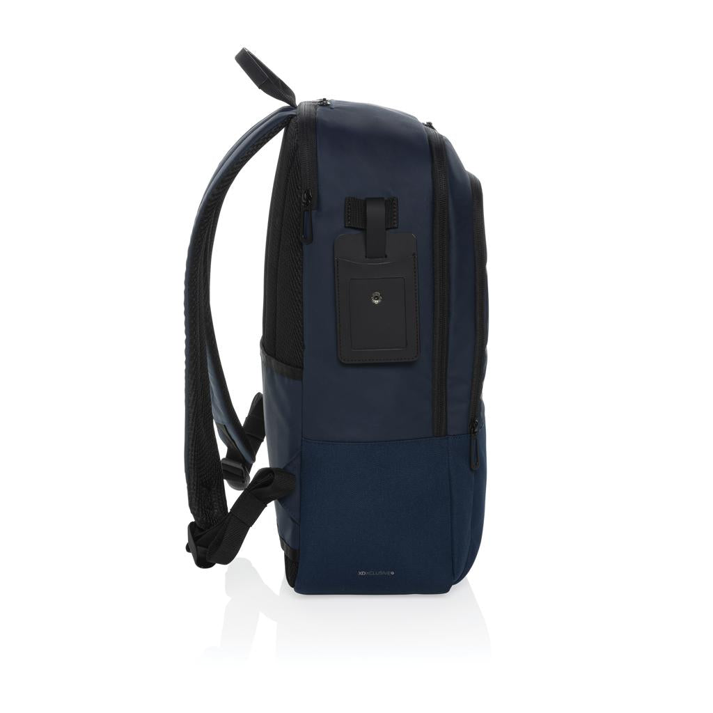 Navy - Side - XD Xclusive Armond RPET Aware Laptop Backpack