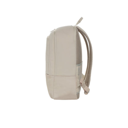 Beige - Side - XD Xclusive Armond RPET Aware Laptop Backpack
