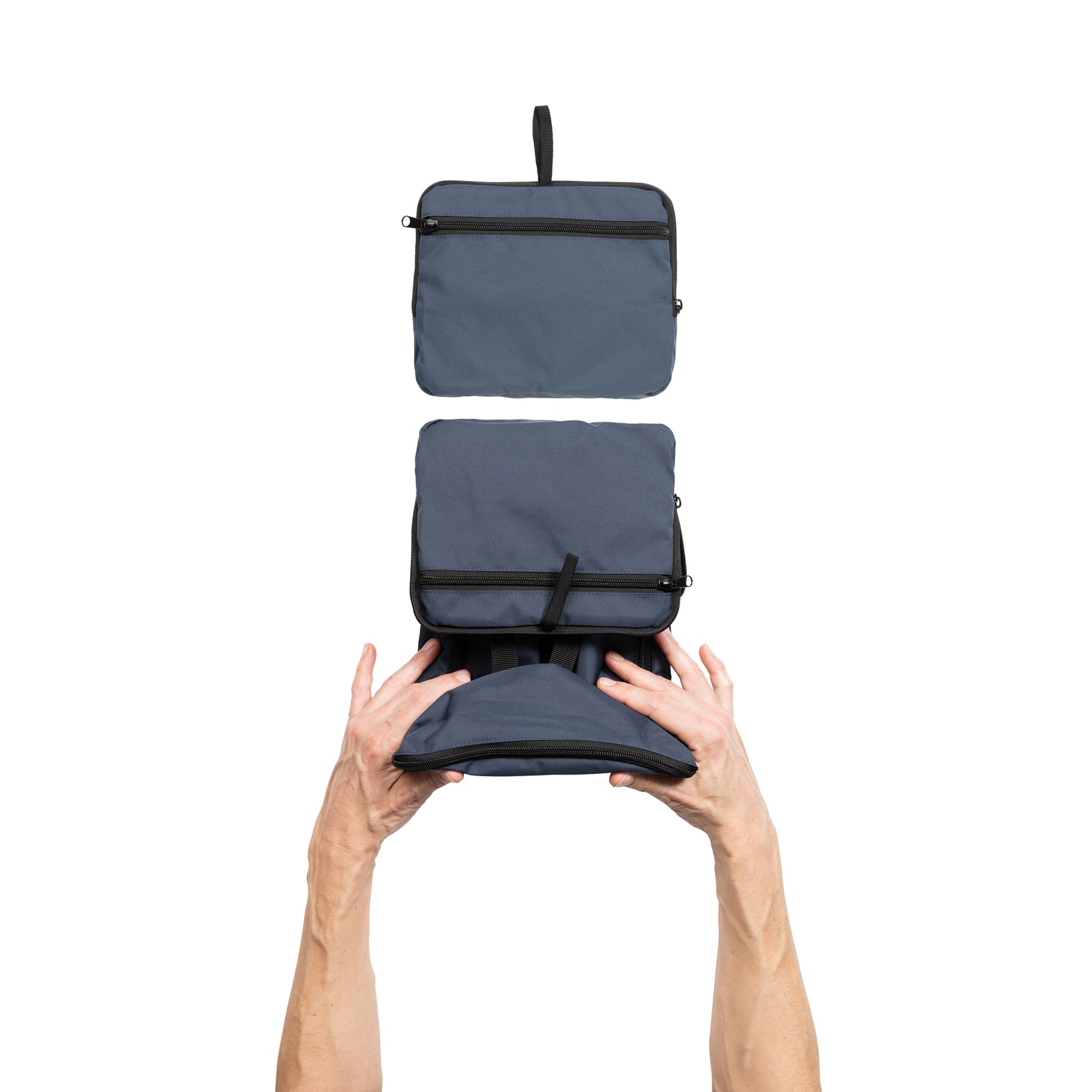 Navy - Close up - XD Collection Dillon Foldable Aware Backpack