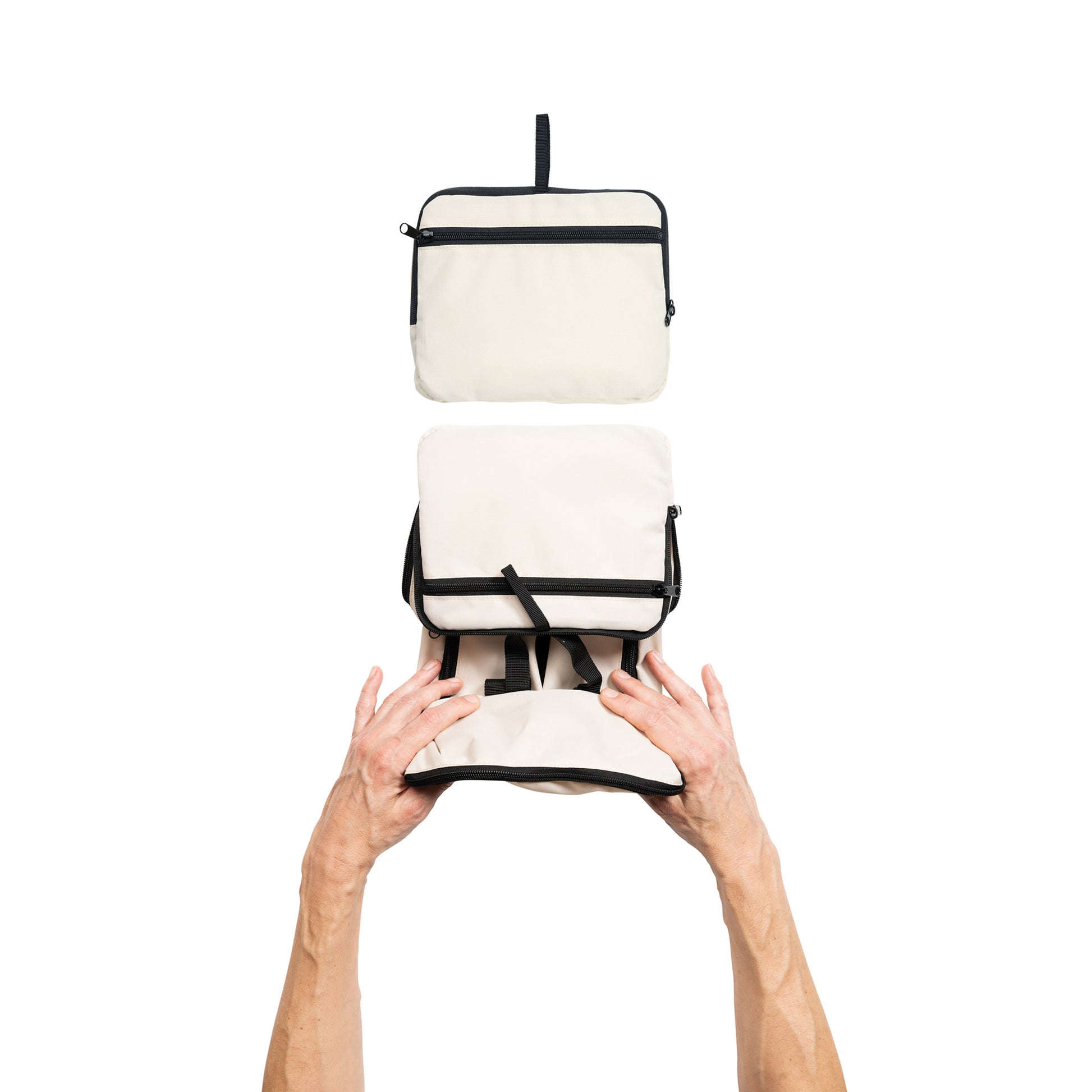 Off White - Close up - XD Collection Dillon Foldable Aware Backpack