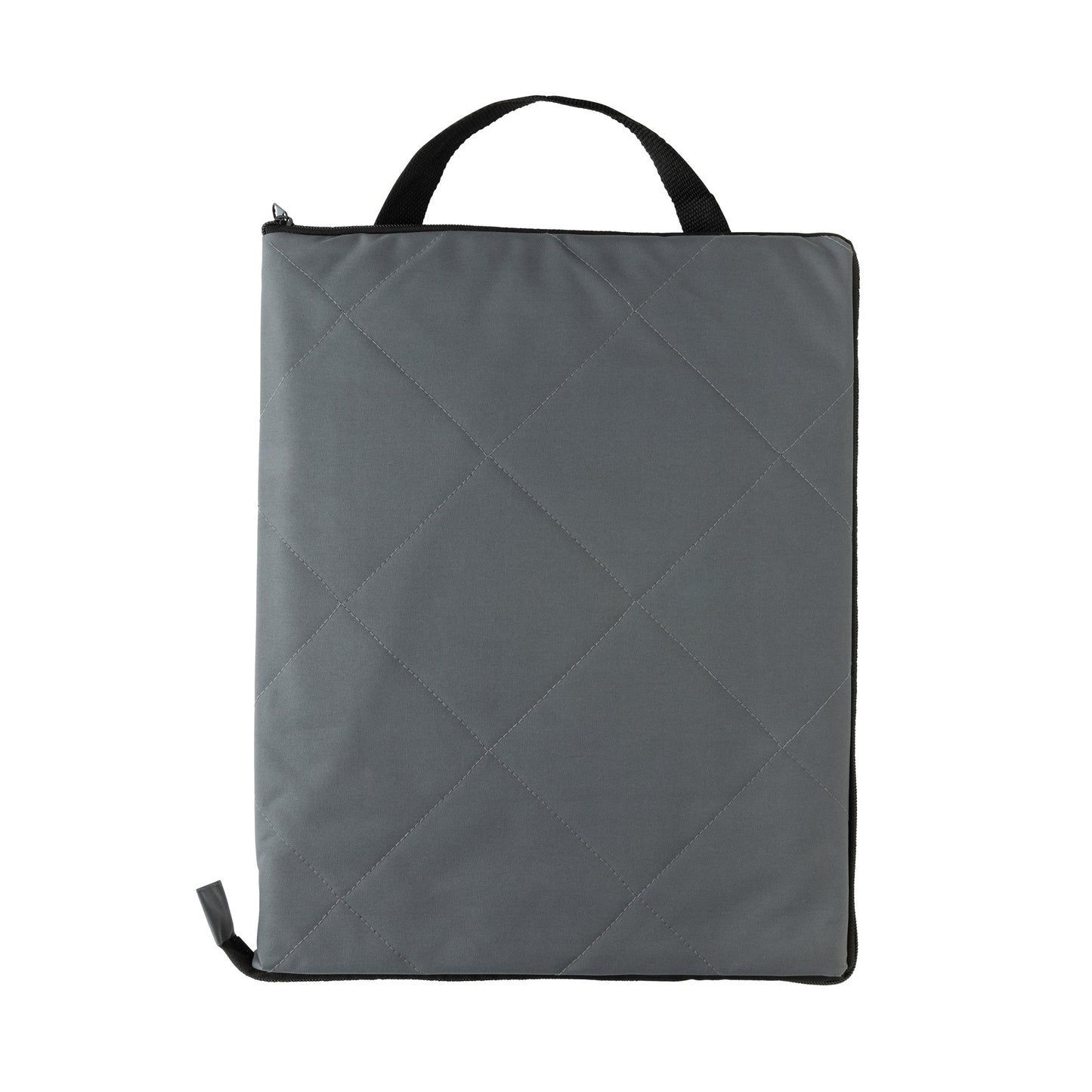 Anthracite - Back - XD Collection RPET Quilted Picnic Blanket