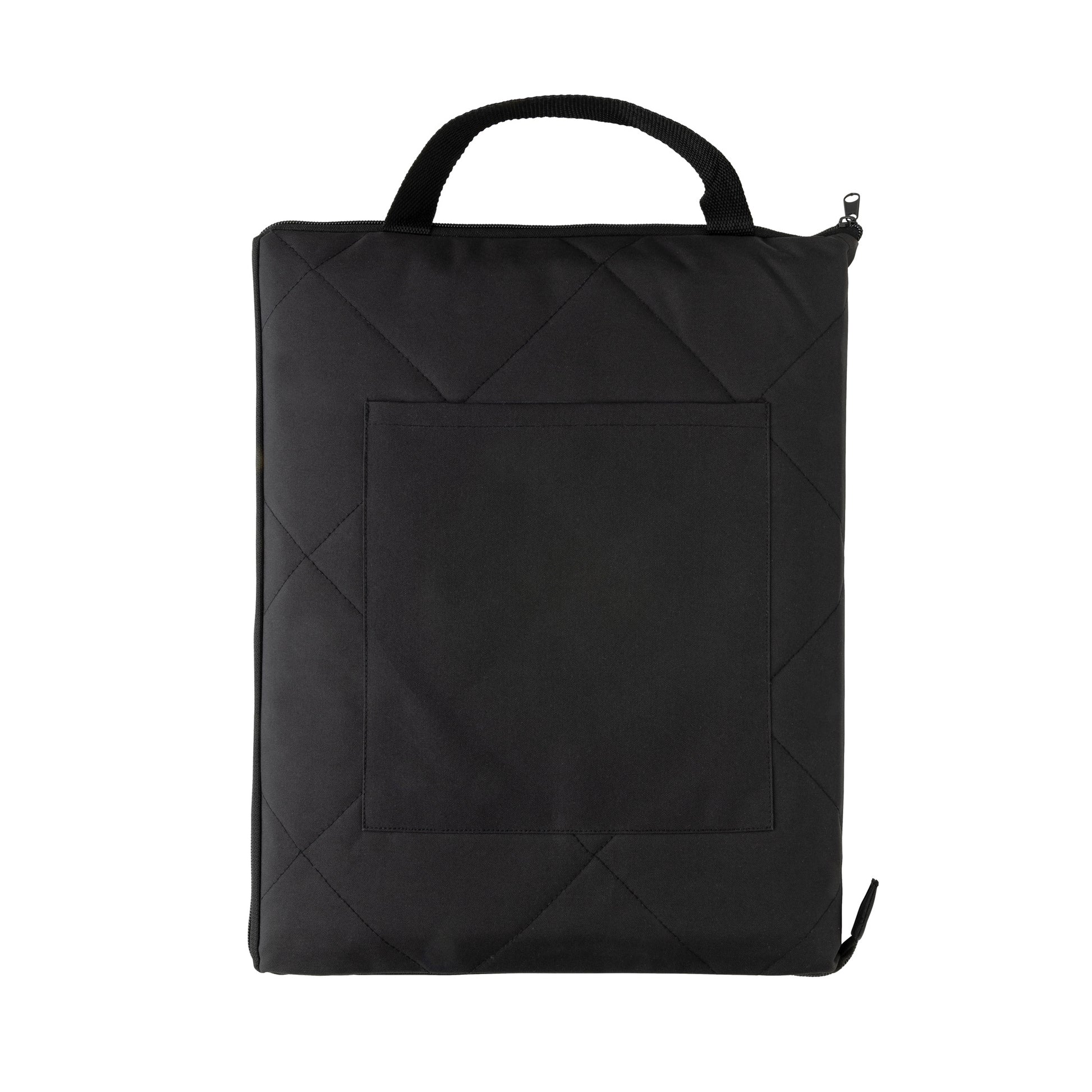 Black - Front - XD Collection RPET Quilted Picnic Blanket