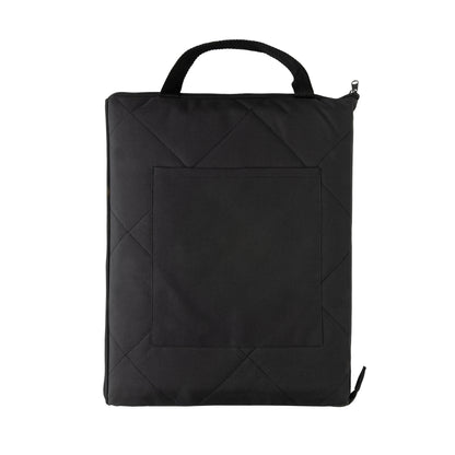 Black - Front - XD Collection RPET Quilted Picnic Blanket