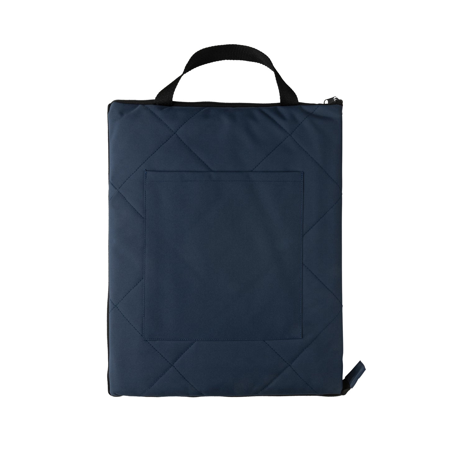 Navy - Front - XD Collection RPET Quilted Picnic Blanket