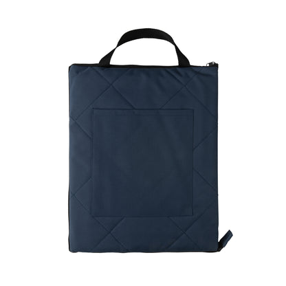 Navy - Front - XD Collection RPET Quilted Picnic Blanket