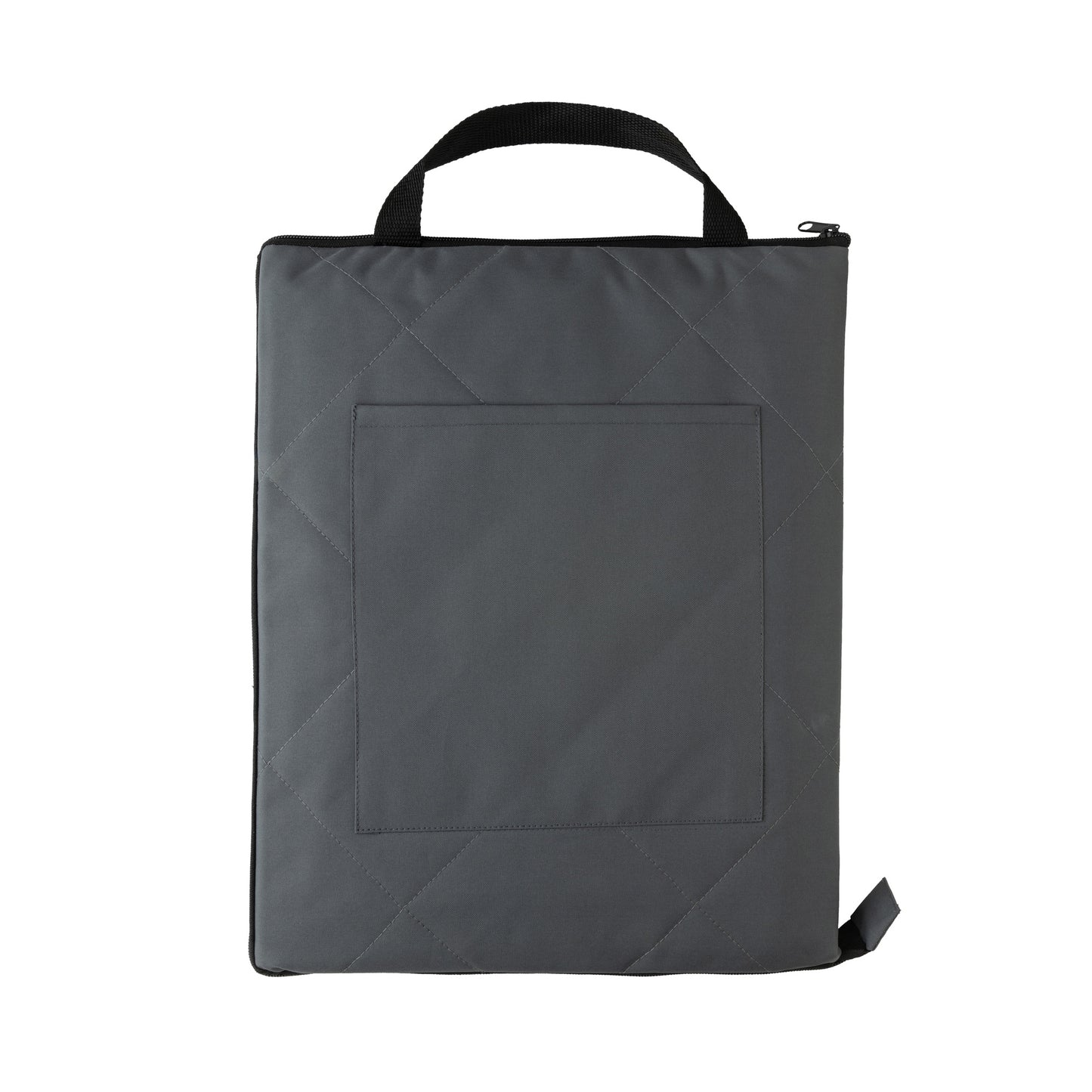 Anthracite - Front - XD Collection RPET Quilted Picnic Blanket