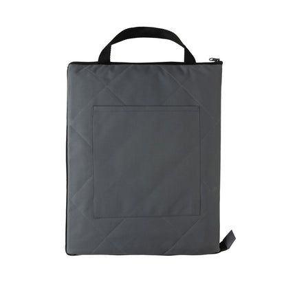 Anthracite - Front - XD Collection RPET Quilted Picnic Blanket