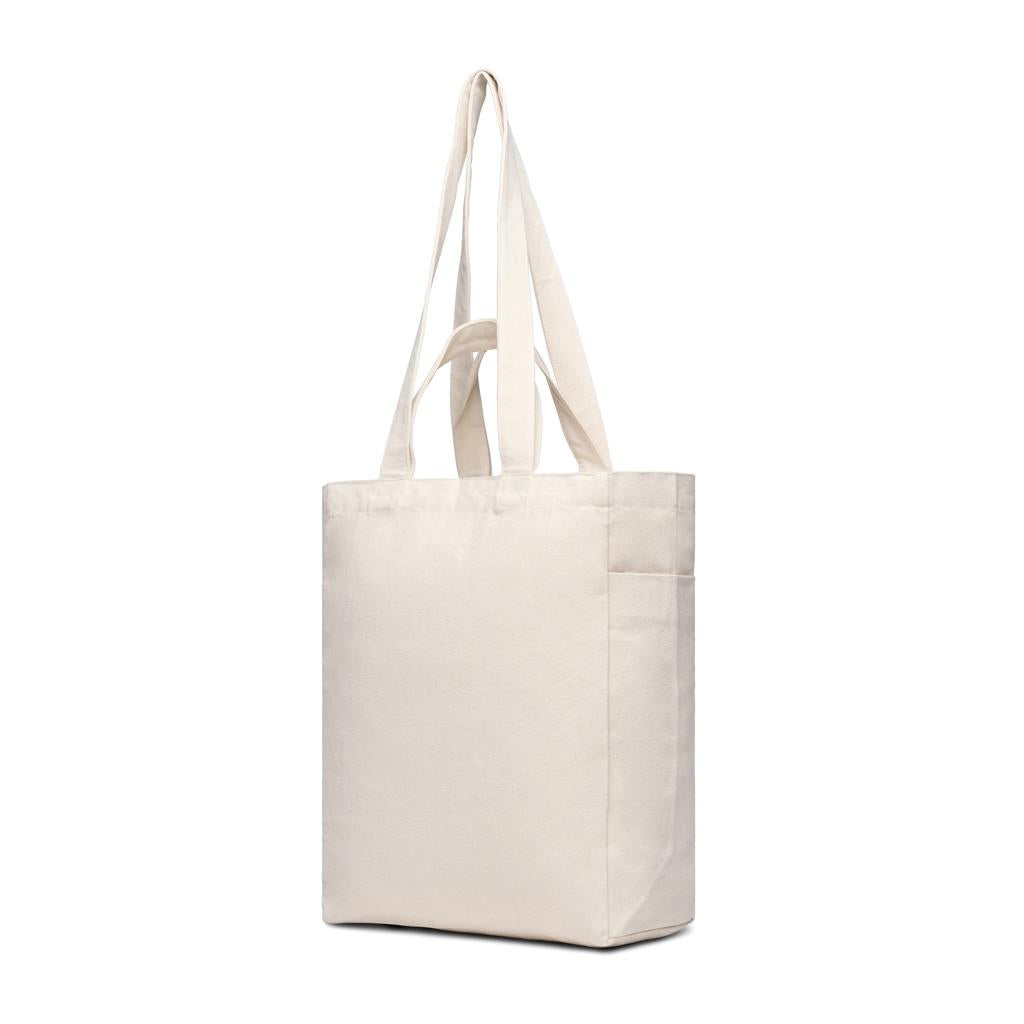 Off White - Back - Vinga Hilo Aware Recycled Canvas Zipped Tote Bag