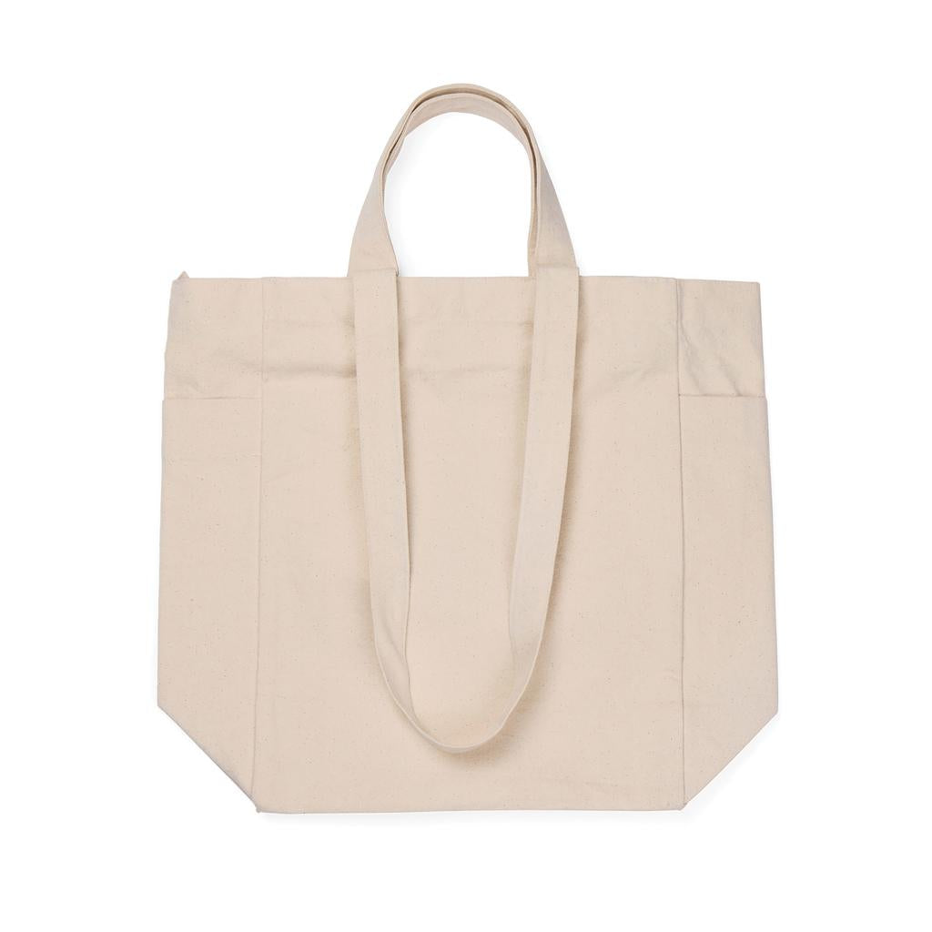 Off White - Pack Shot - Vinga Hilo Aware Recycled Canvas Zipped Tote Bag