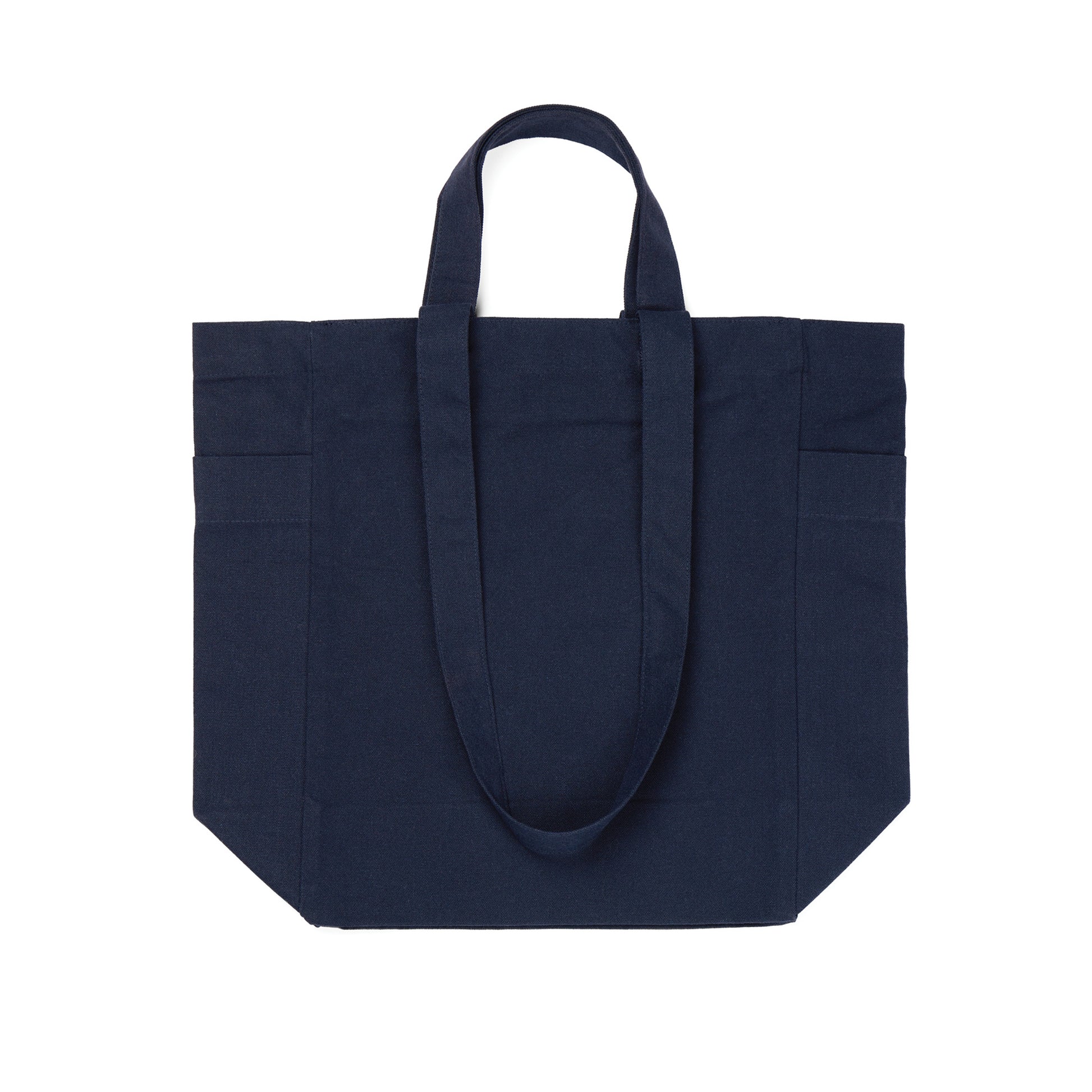 Navy - Side - Vinga Hilo Aware Recycled Canvas Zipped Tote Bag
