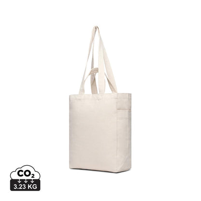 Off White - Front - Vinga Hilo Aware Recycled Canvas Zipped Tote Bag