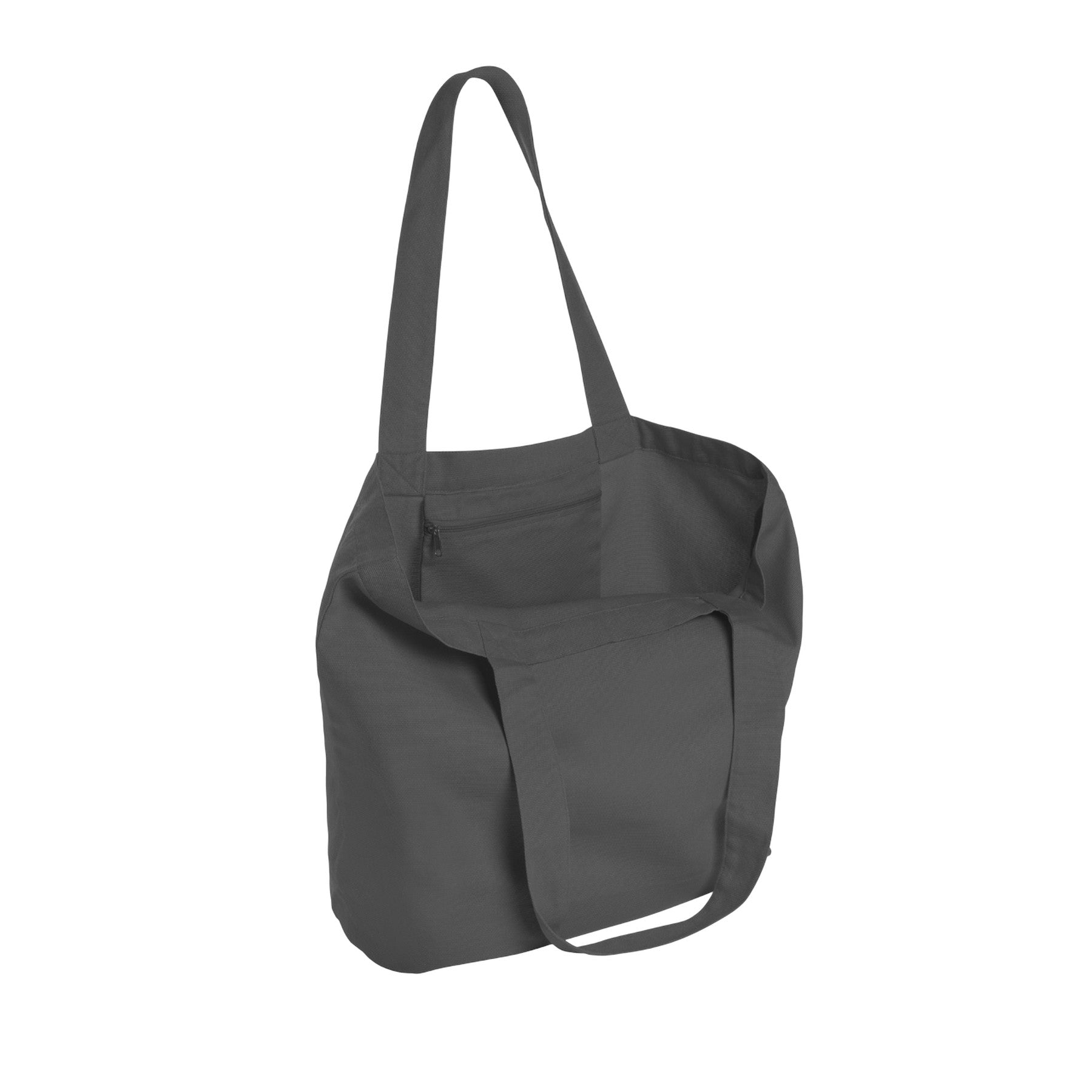 Anthracite - Side - XD Collection Recycled Canvas Undyed Tote Bag