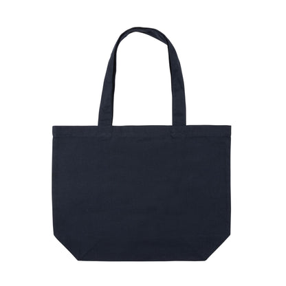 Navy - Front - XD Collection Recycled Canvas Undyed Tote Bag