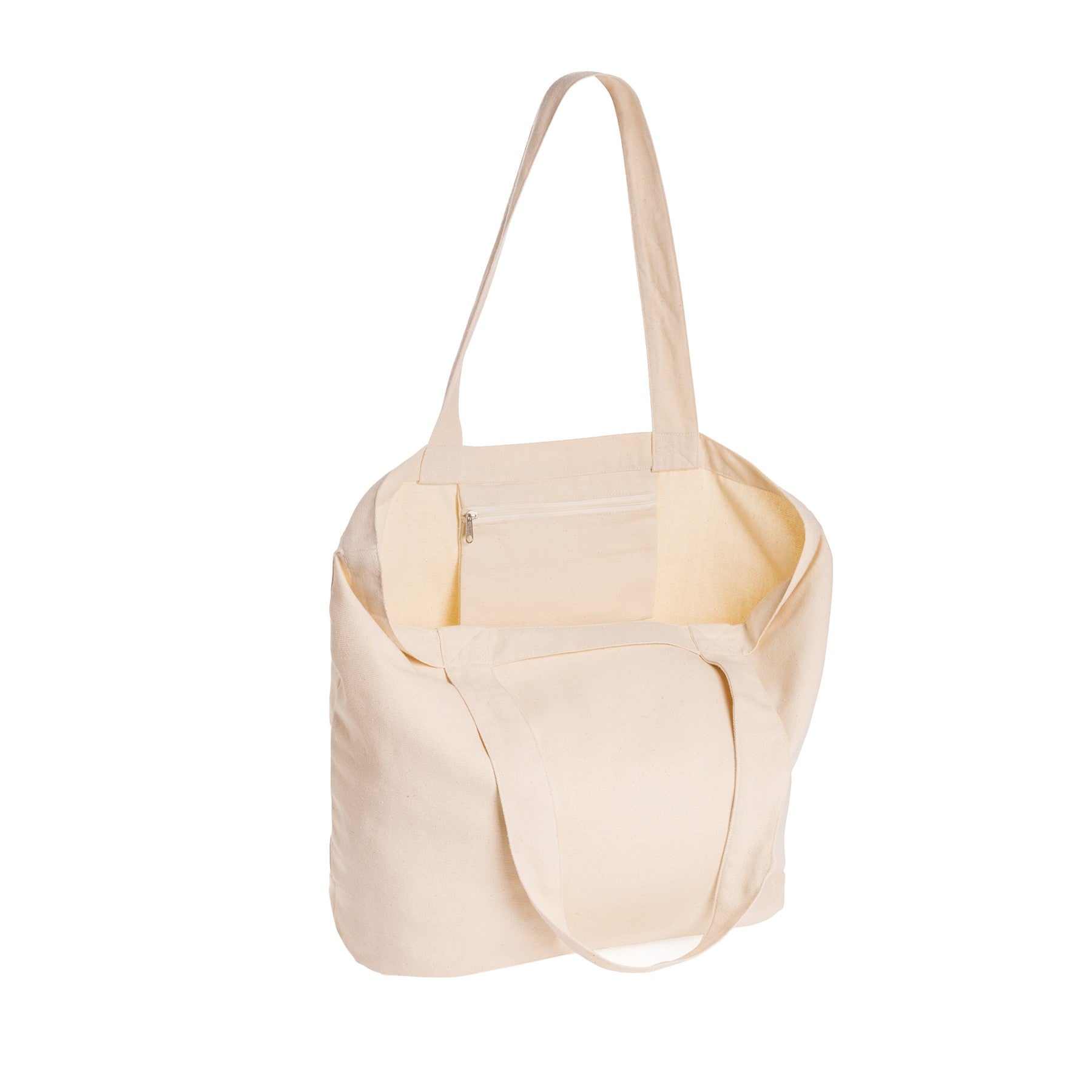 Off White - Side - XD Collection Recycled Canvas Undyed Tote Bag