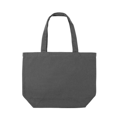 Anthracite - Front - XD Collection Recycled Canvas Undyed Tote Bag