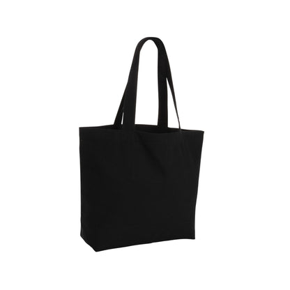 Black - Back - XD Collection Recycled Canvas Undyed Tote Bag