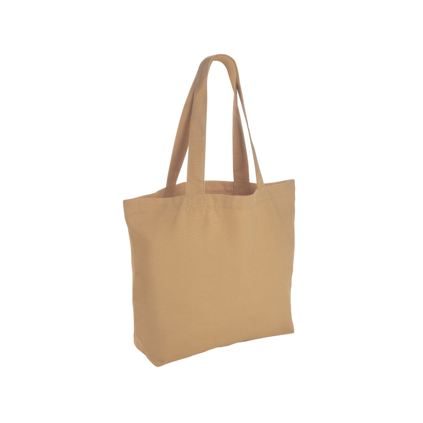 Brown - Back - XD Collection Recycled Canvas Undyed Tote Bag