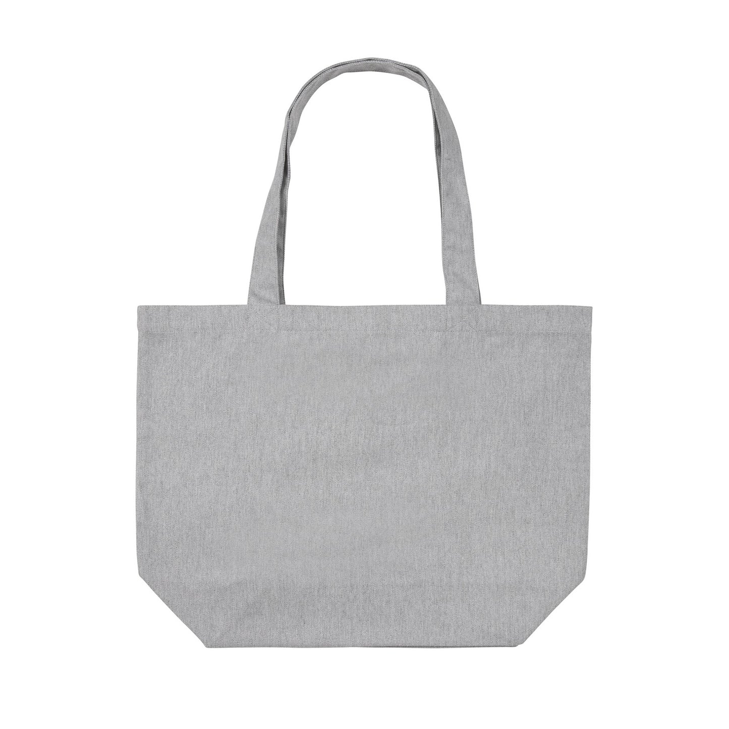 Grey - Front - XD Collection Recycled Canvas Undyed Tote Bag