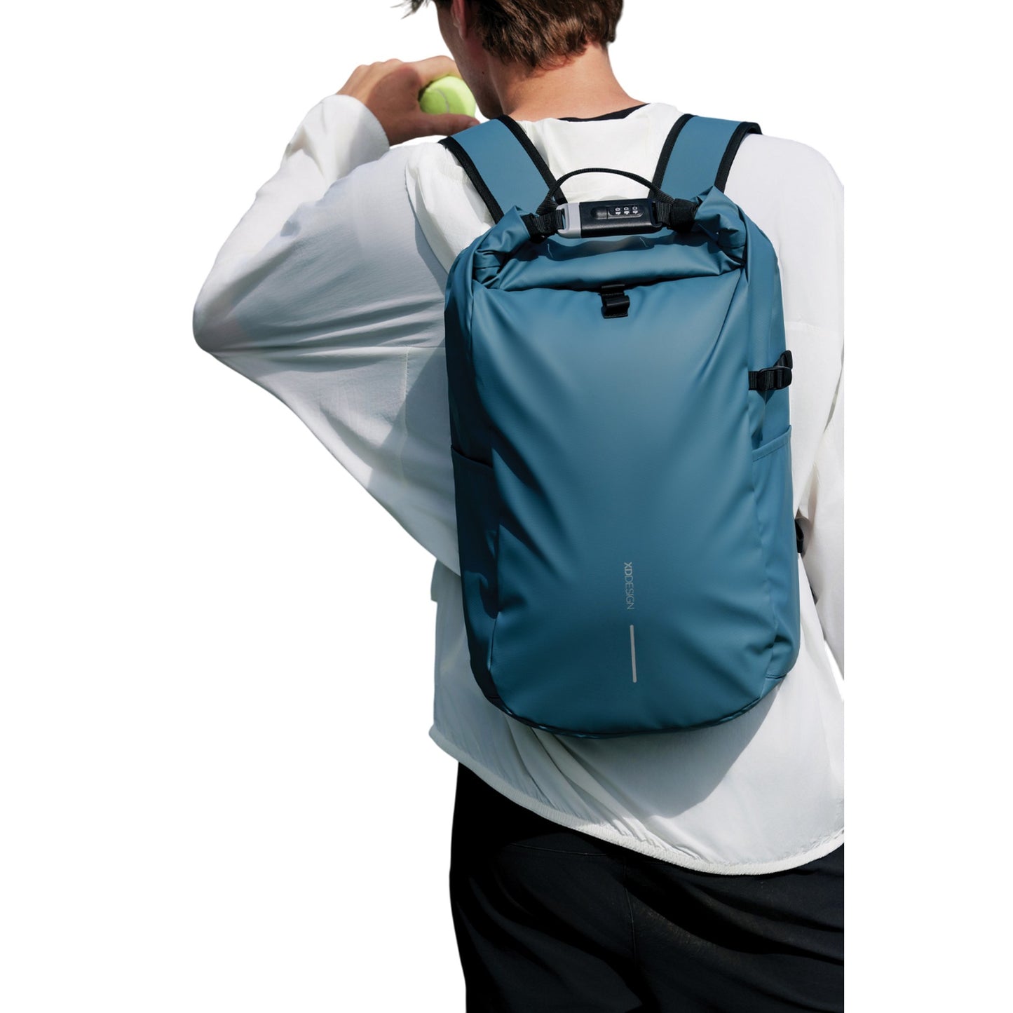 Blue - Back - XD Design Urban Water Resistant Anti-Theft 26L Backpack