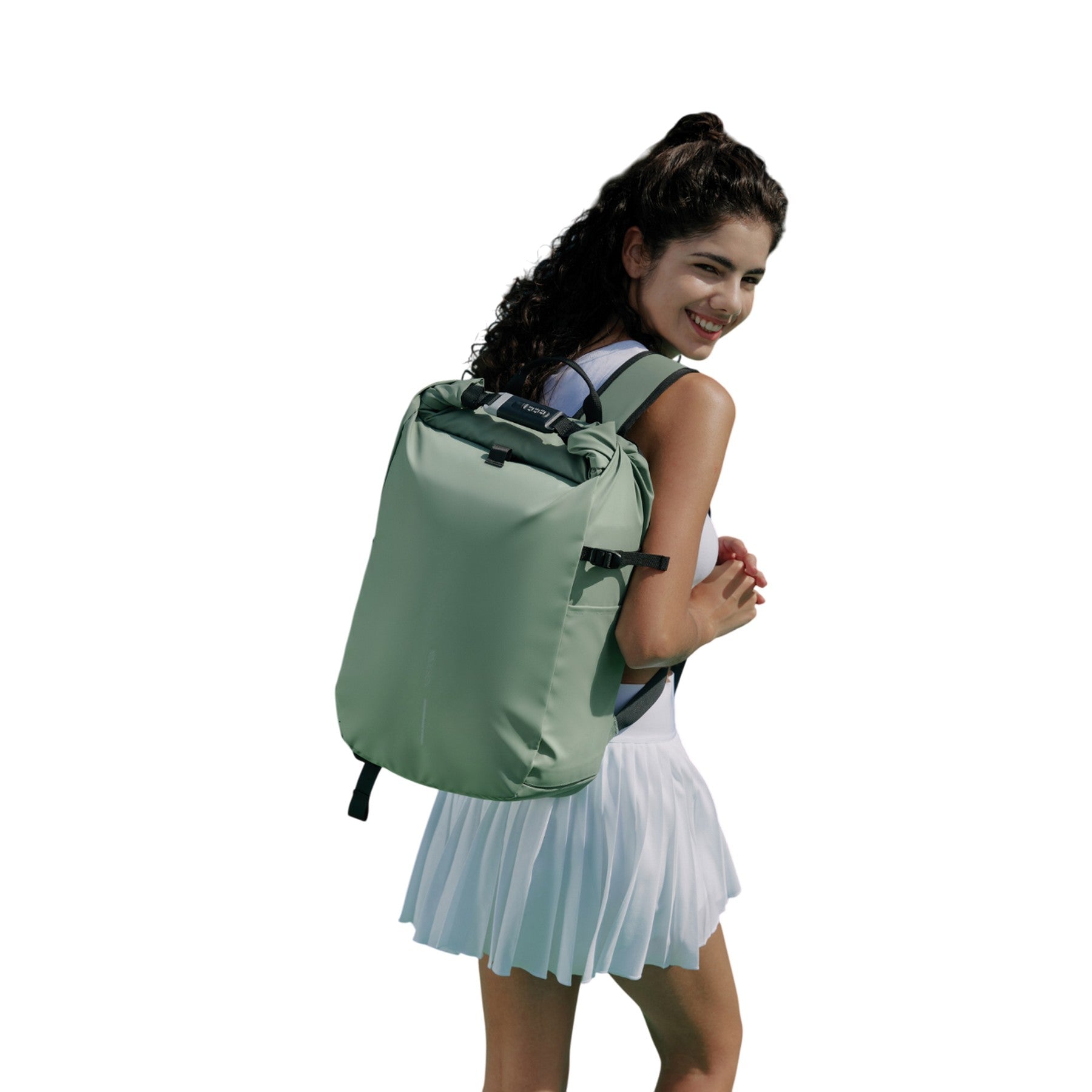 Green Iceberg - Back - XD Design Urban Water Resistant Anti-Theft 26L Backpack