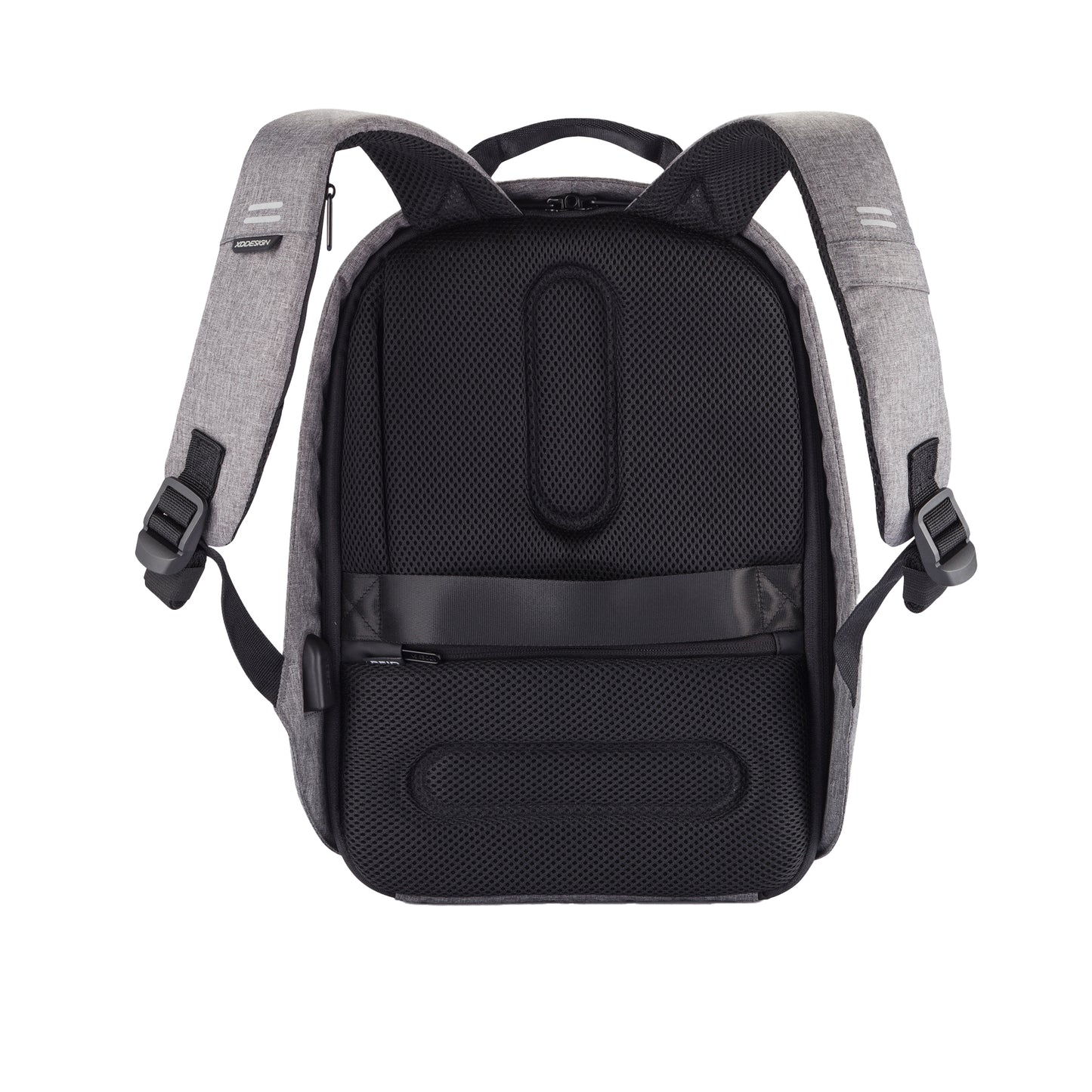Grey - Back - XD Design Bobby Hero Anti-Theft Backpack