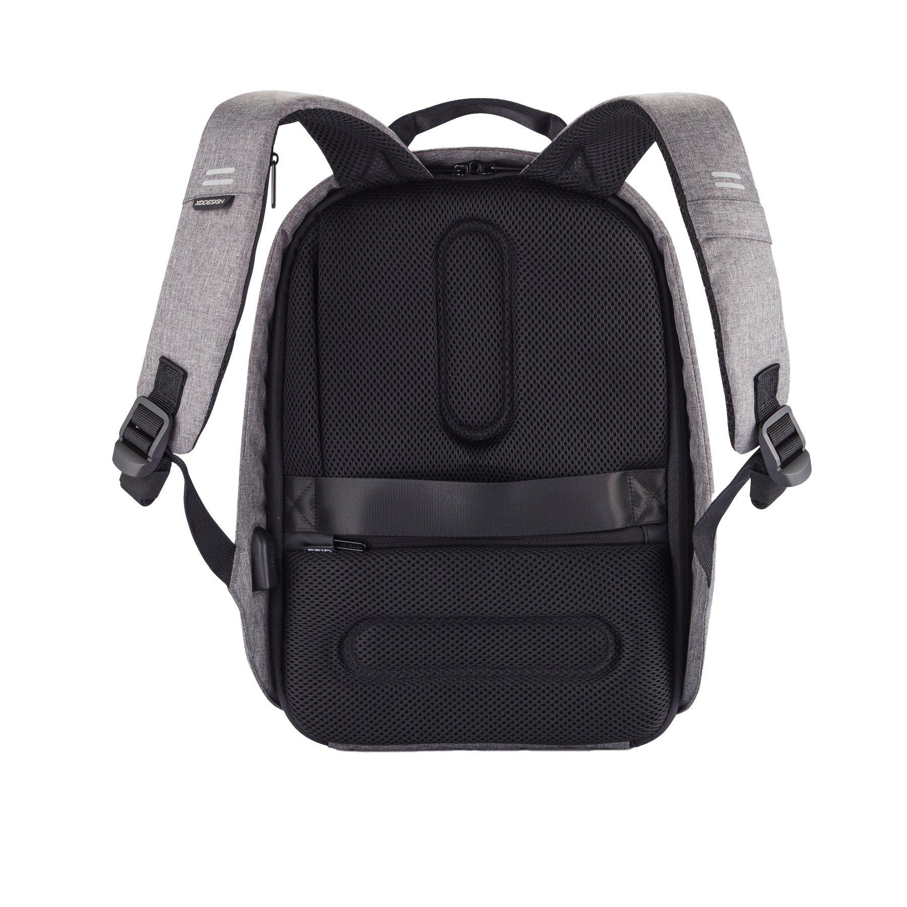 Grey - Back - XD Design Bobby Hero Anti-Theft Backpack