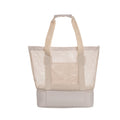 Beige - Back - XD Collection Iqlo RPET 2 in 1 Cooler Tote Bag
