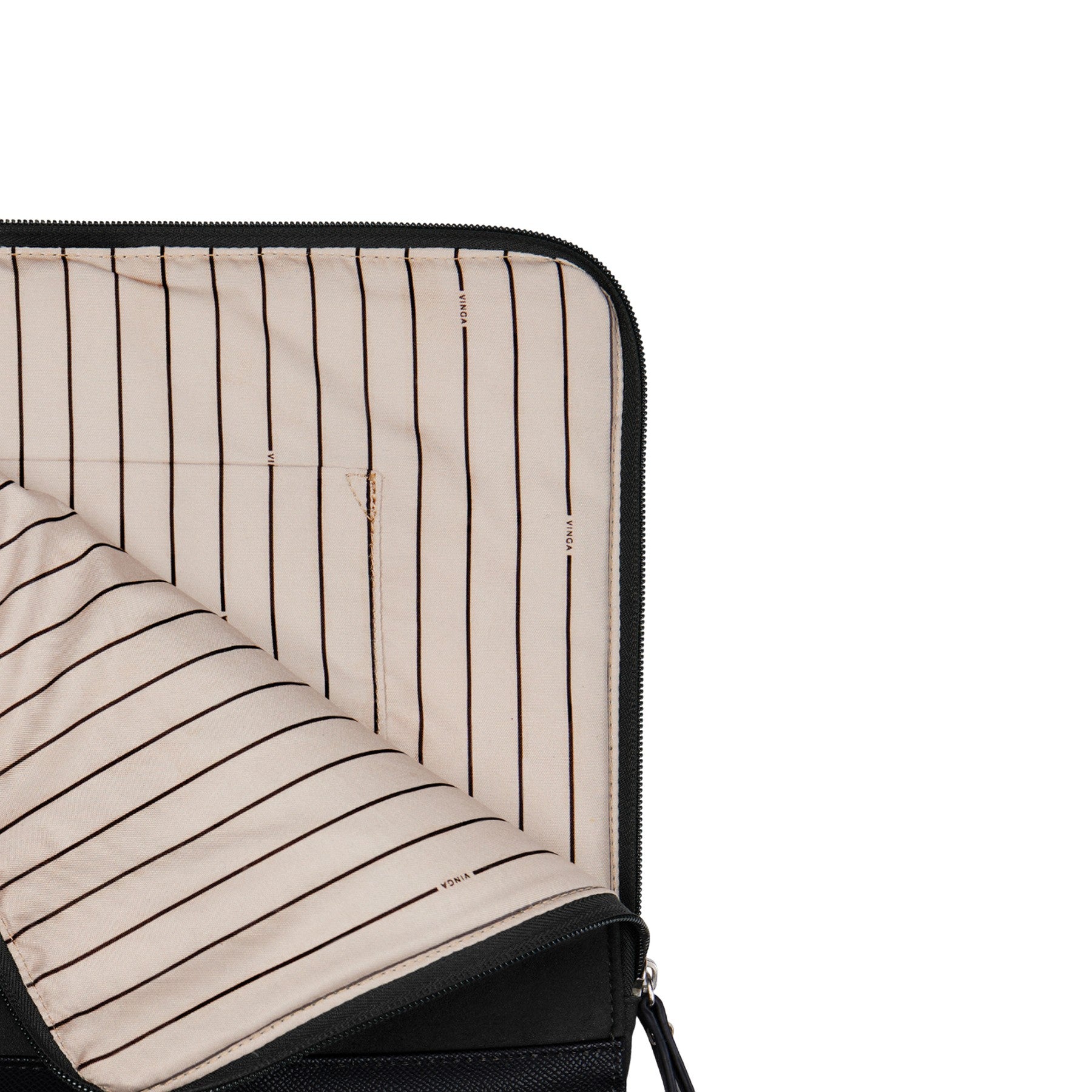 Black - Lifestyle - Vinga Marlow Polyester Laptop Sleeve