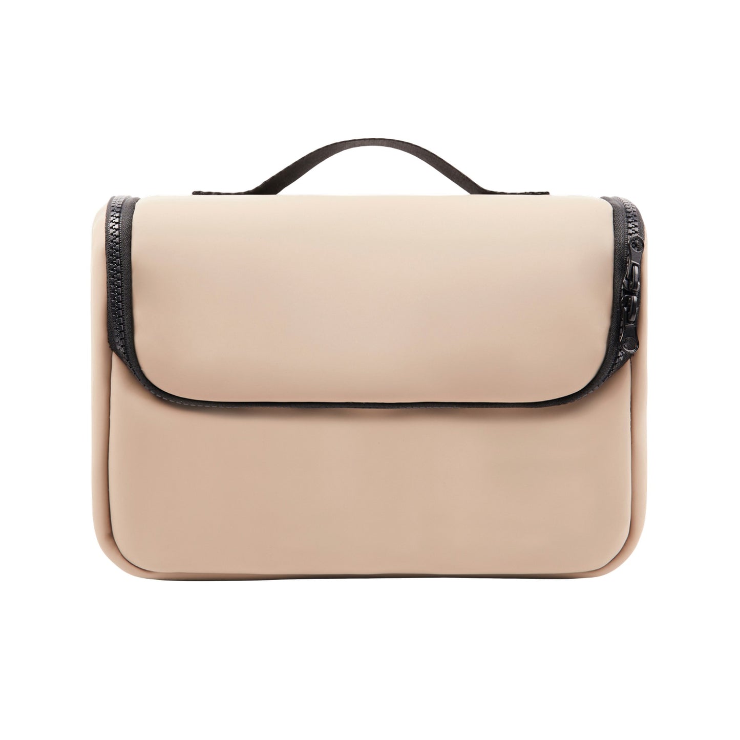 Greige - Front - Vinga Baltimore Travel Toiletry Bag