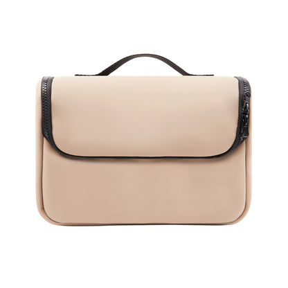 Greige - Front - Vinga Baltimore Travel Toiletry Bag