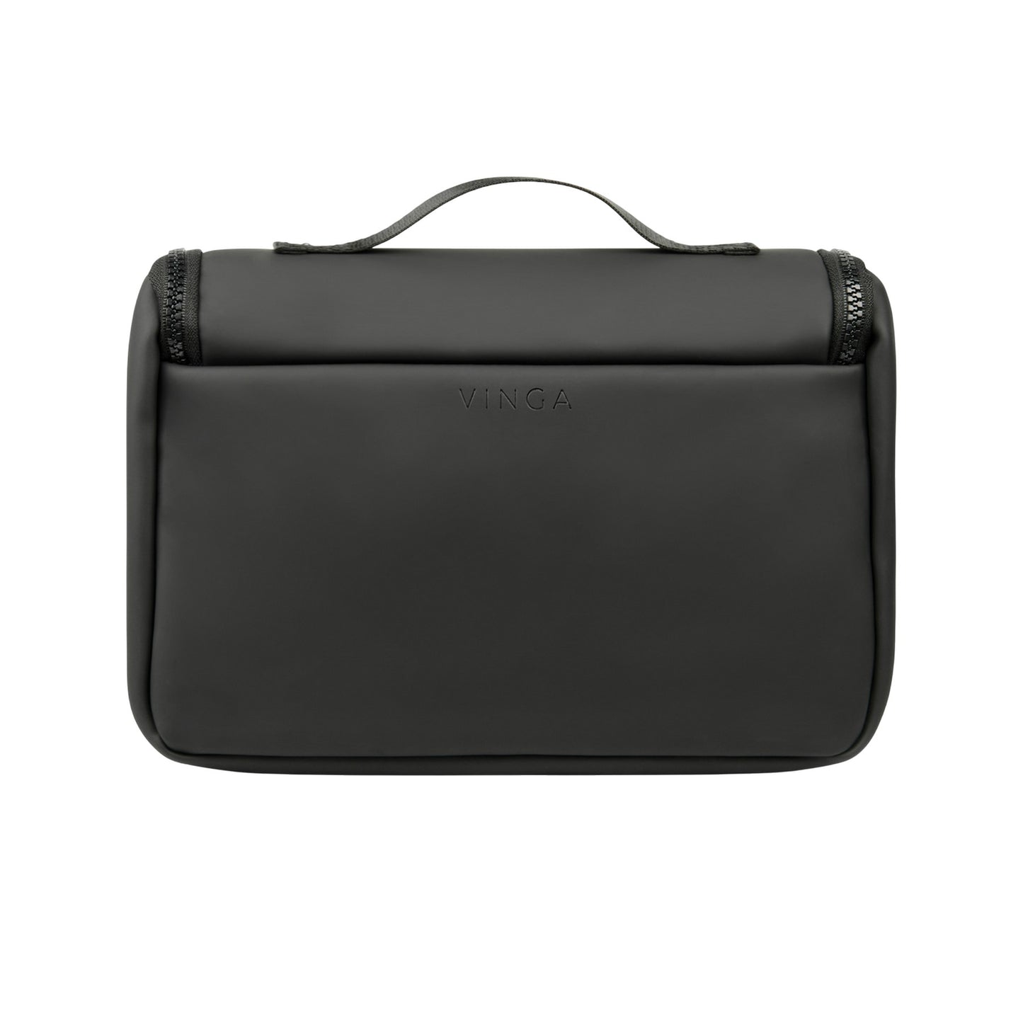 Black - Back - Vinga Baltimore Travel Toiletry Bag