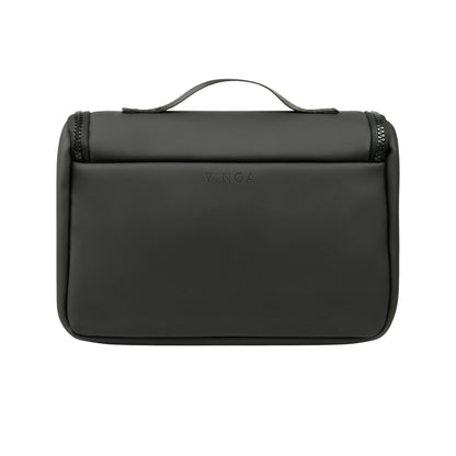 Black - Back - Vinga Baltimore Travel Toiletry Bag