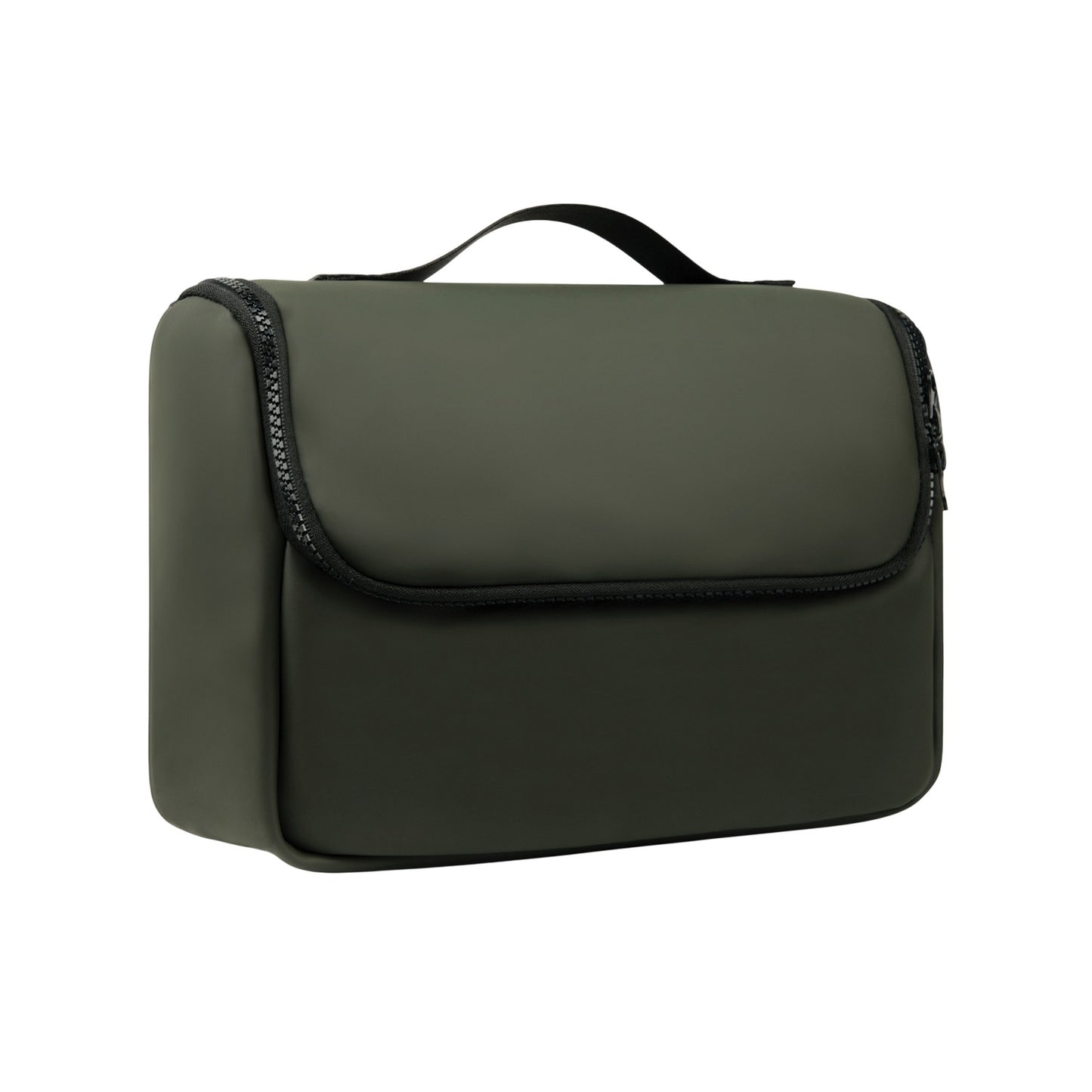 Green - Side - Vinga Baltimore Travel Toiletry Bag