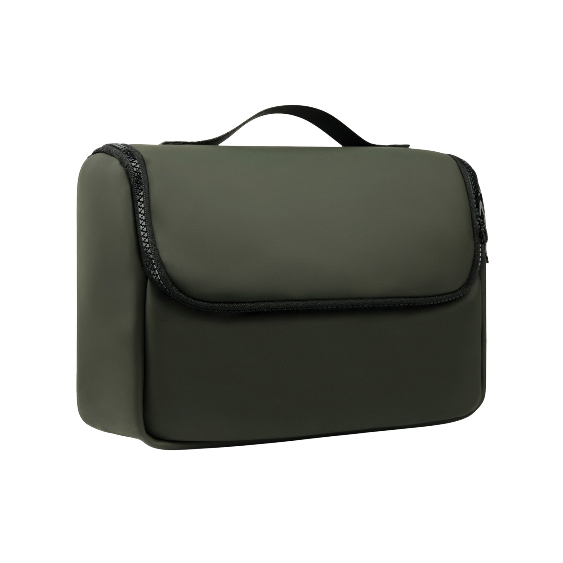 Green - Side - Vinga Baltimore Travel Toiletry Bag