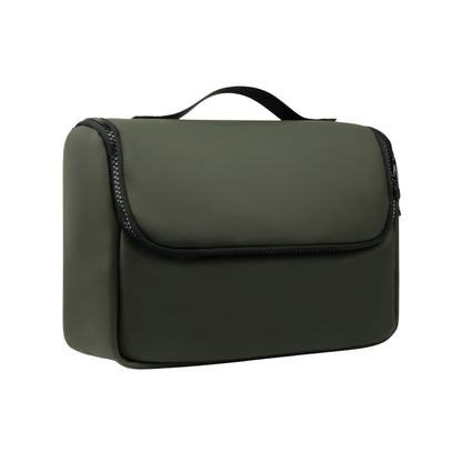 Green - Side - Vinga Baltimore Travel Toiletry Bag