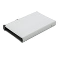 Silver - Back - XD Collection Standard Aluminium RFID Blocking Card Holder