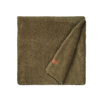 Green - Back - Vinga Maine Pile Double Layer Blanket