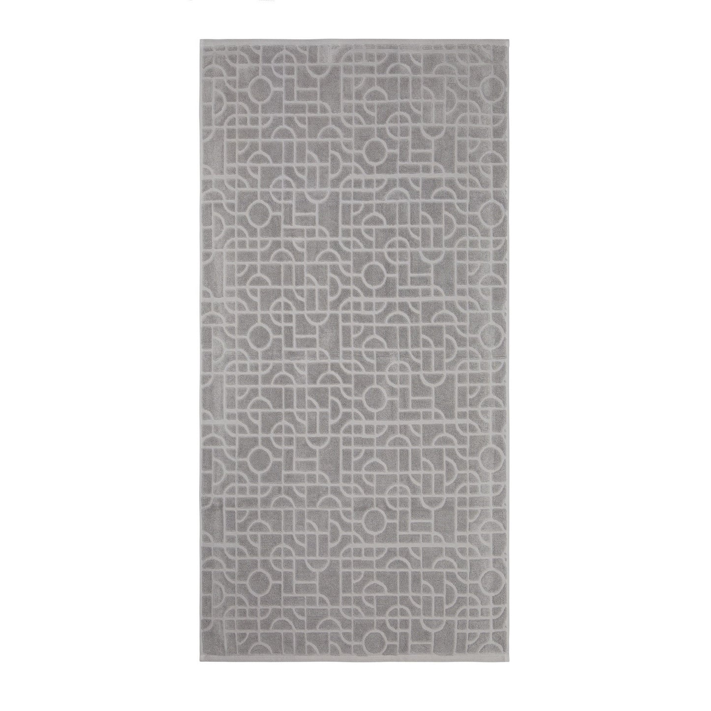 Grey - Back - Vinga Verso Organic Cotton Towel Set (Pack of 4)