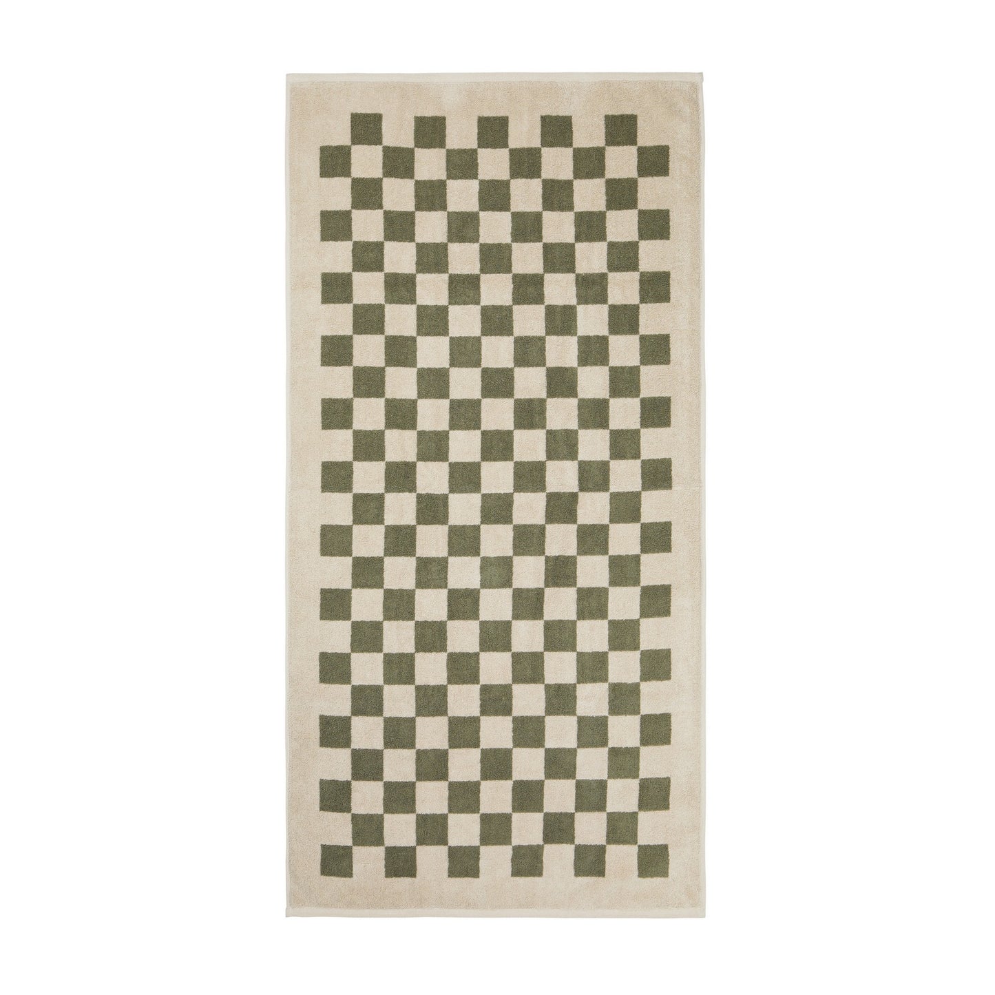 Green - Back - Vinga Elba Organic Cotton Towel Set (Pack of 4)