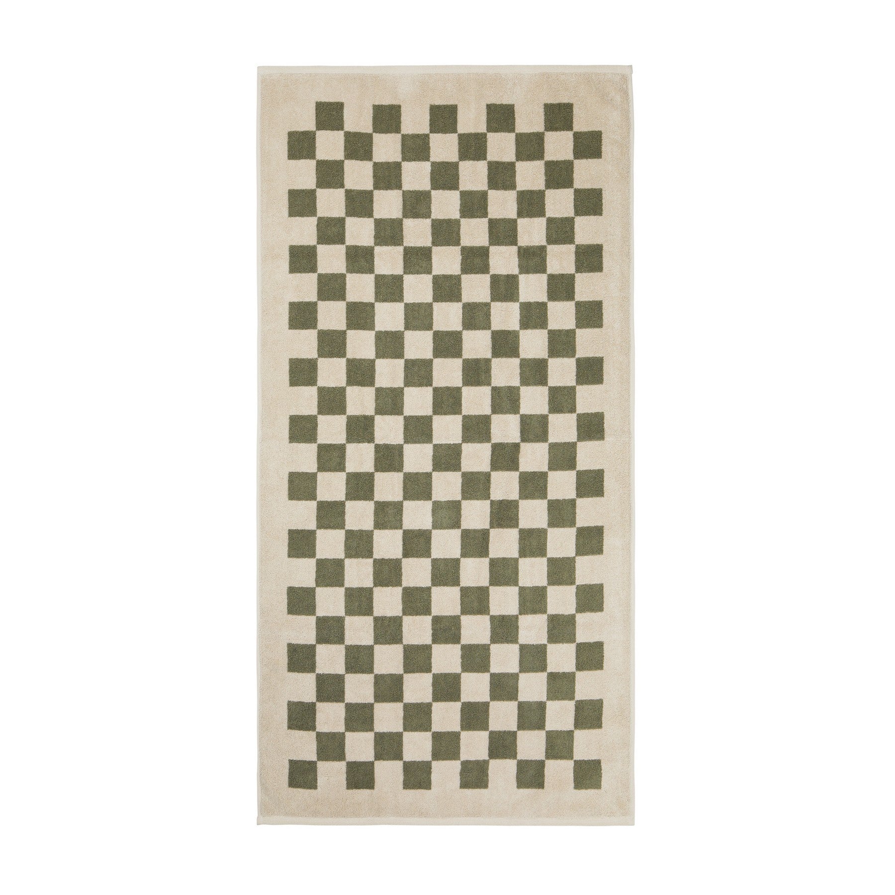 Green - Back - Vinga Elba Organic Cotton Towel Set (Pack of 4)
