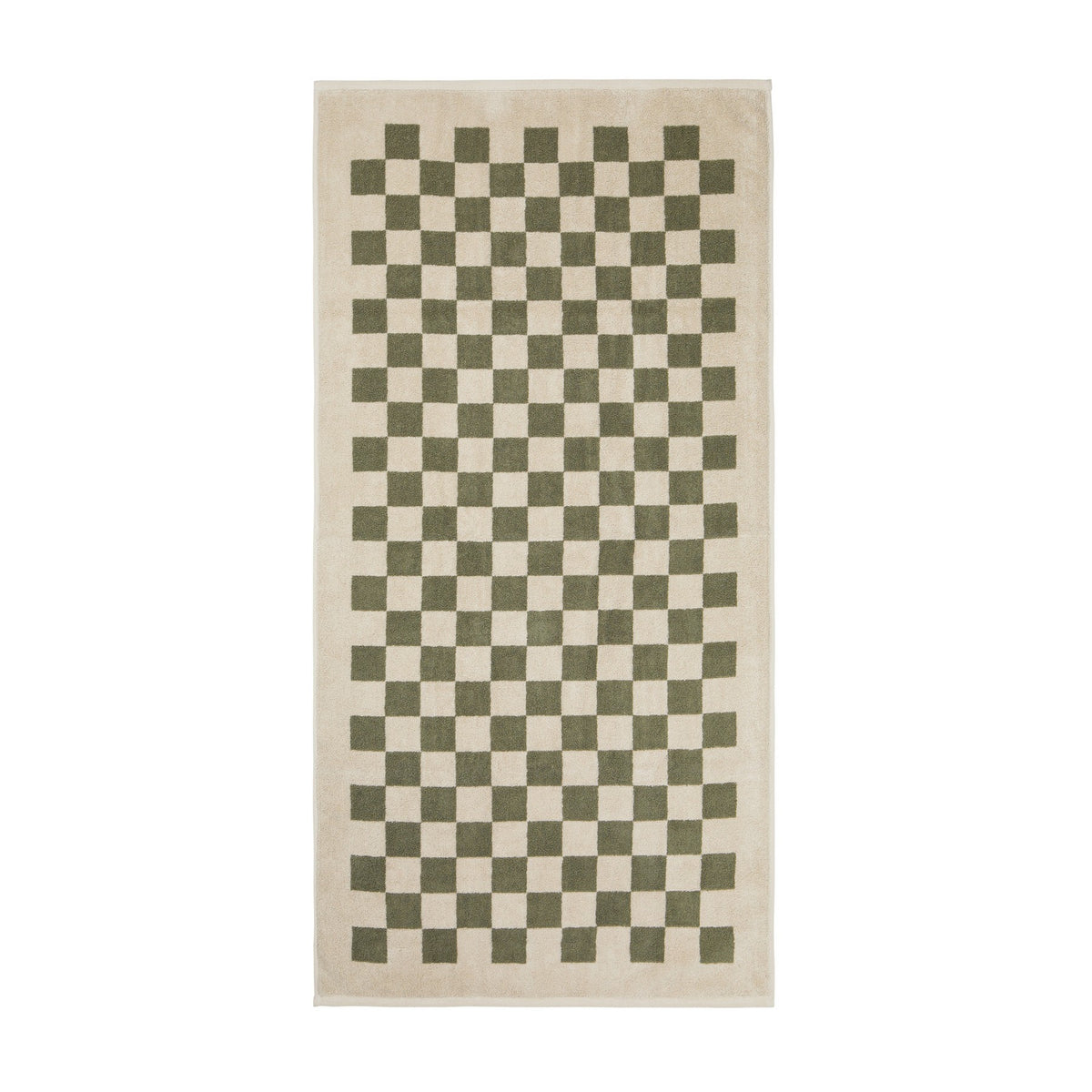 Green - Back - Vinga Elba Organic Cotton Towel Set (Pack of 4)