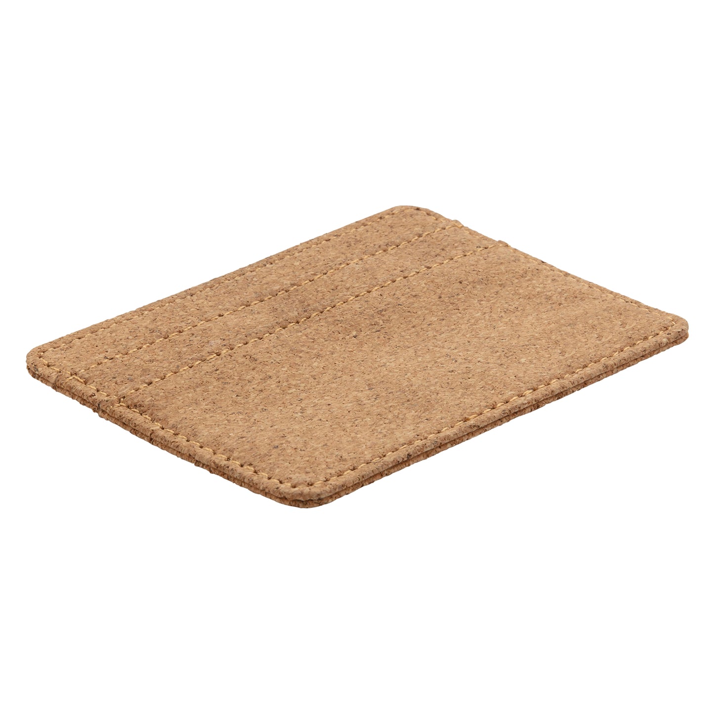 Brown - Back - XD Collection Slim Cork RFID Blocking Wallet