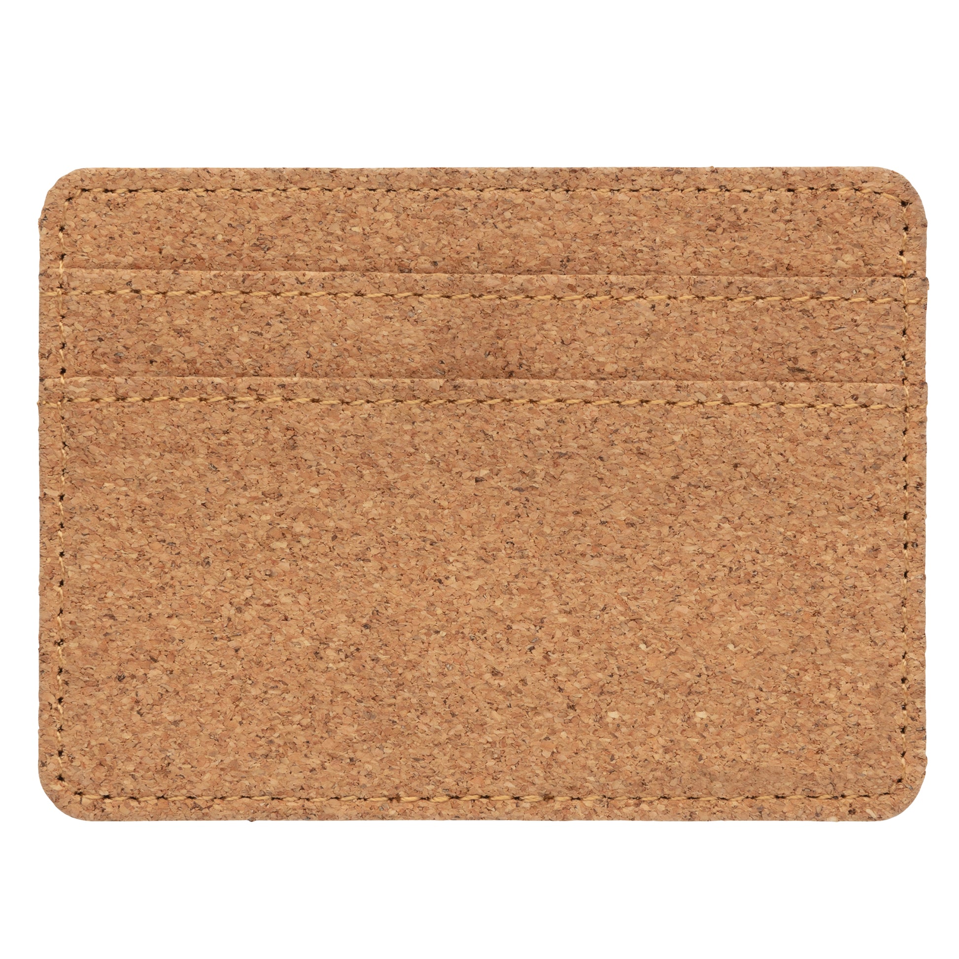 Brown - Front - XD Collection Slim Cork RFID Blocking Wallet